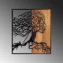 Wallity Tree Woman - 290 Escultura de pared Negro y Nogal